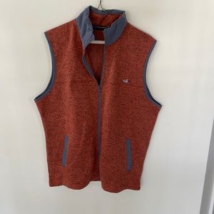 Southern Marsh Orange Full Zip Vest